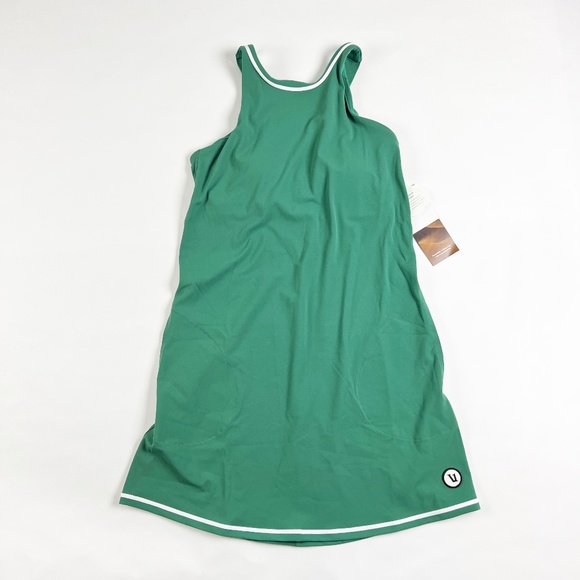 green emerald velvet dress Vuori Womens One Shot Tennis Dress main image 1